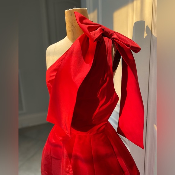 Oscar de la Renta red dress - Picture 2 of 4